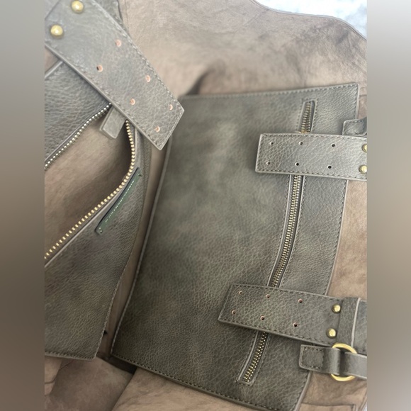 Anthropologie Large Shoulder Bag with Knot Details - Picture 8 of 10